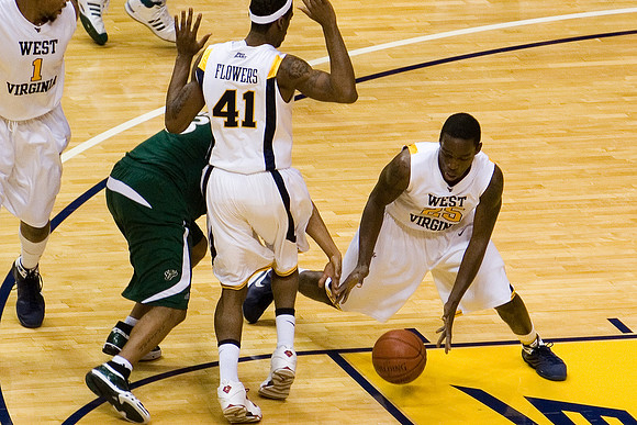 Truck picks up the loose ball